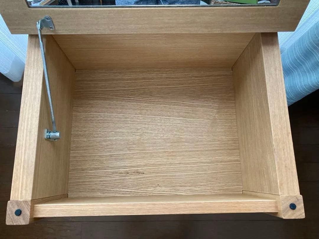 【希少】無印良品　コンパクトドレッサー　鏡台　タモ材