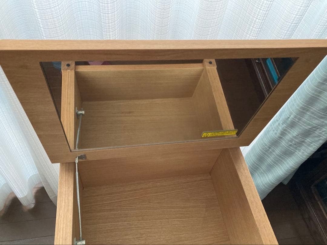 【希少】無印良品　コンパクトドレッサー　鏡台　タモ材