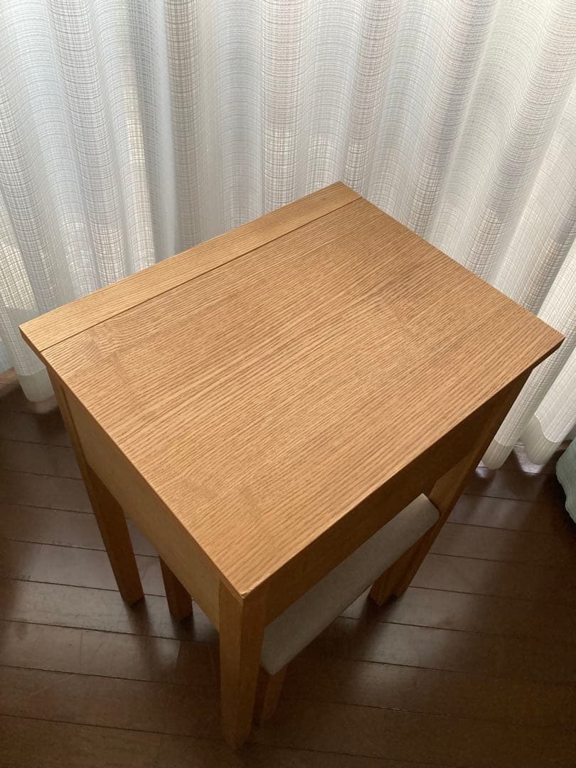 【希少】無印良品　コンパクトドレッサー　鏡台　タモ材