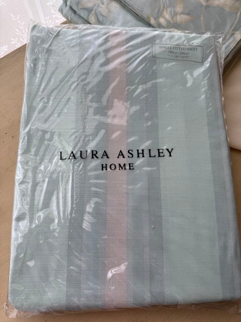 レア☆新品☆ローラアシュレイ フィティッドシーツのみ シングル ボックスシーツ