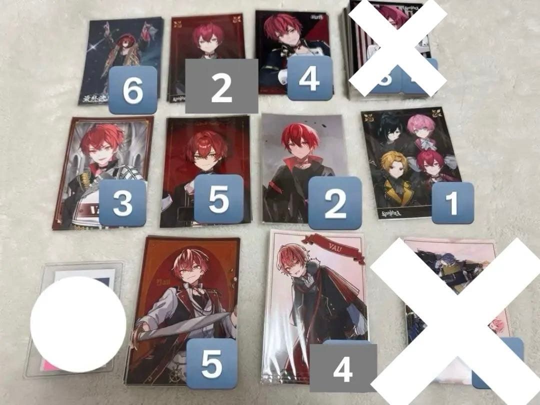 ばぁう 騎士A 騎士X 缶バッジ ぬいぐるみキーホルダー フォトカ