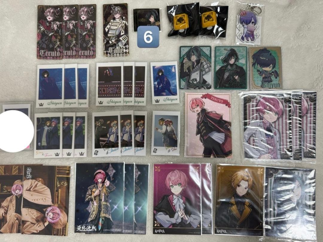 ばぁう 騎士A 騎士X 缶バッジ ぬいぐるみキーホルダー フォトカ