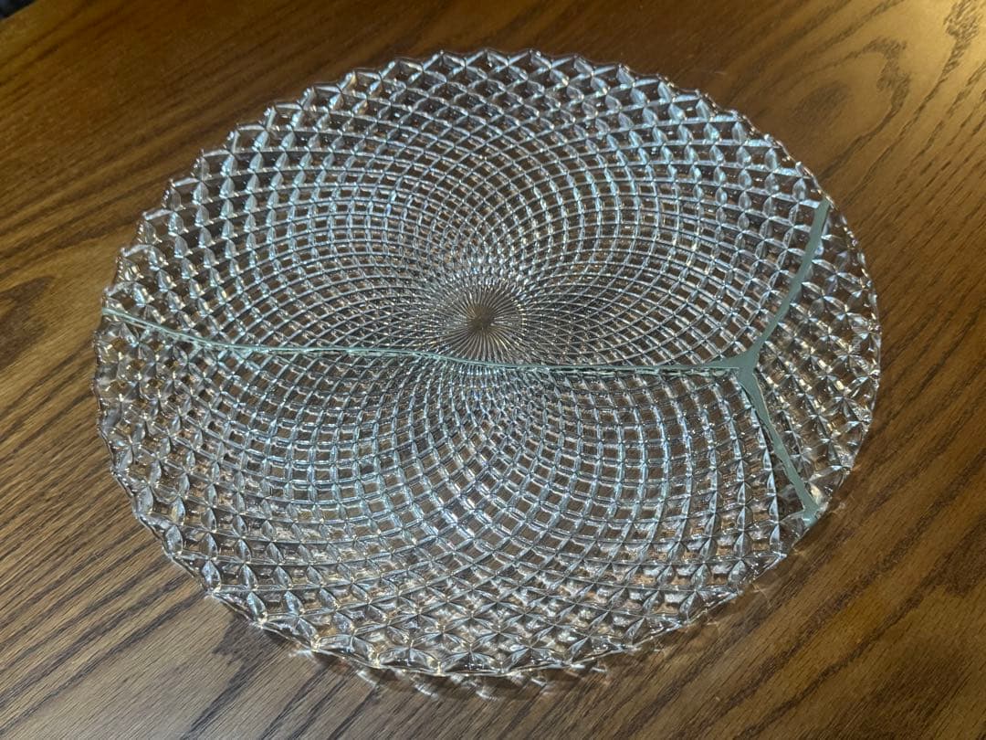 レア・廃盤★ Nachtmann ナハトマン ルンバ プレート 32cm金継ぎ