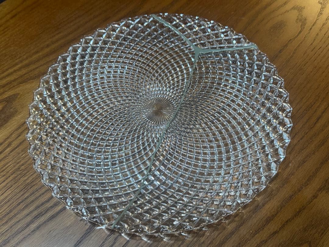 レア・廃盤★ Nachtmann ナハトマン ルンバ プレート 32cm金継ぎ