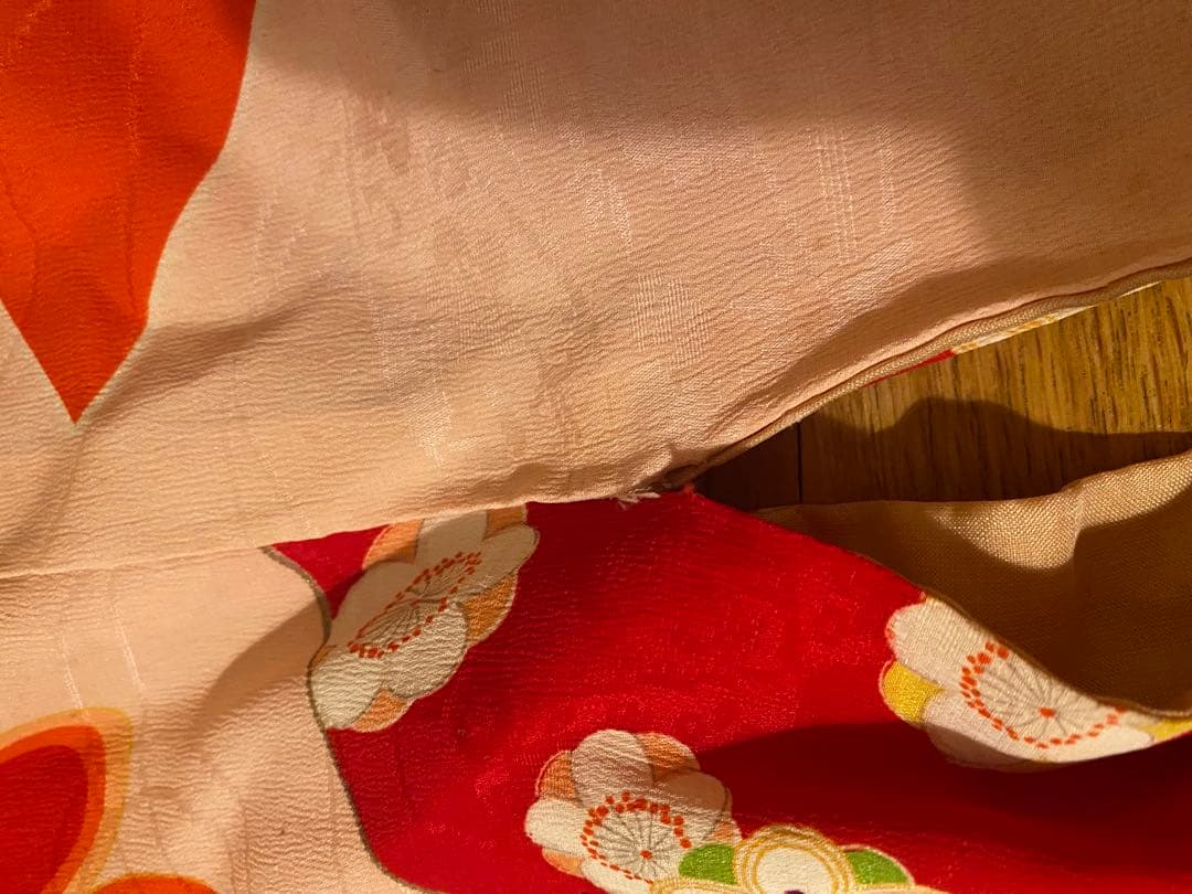 七五三　アンティーク着物　正絹　被布　エプロン