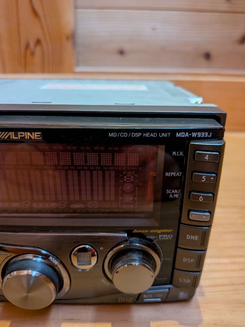 ALPINE MDA-W933J CD/MD DSPヘッドユニット　ジャンク品