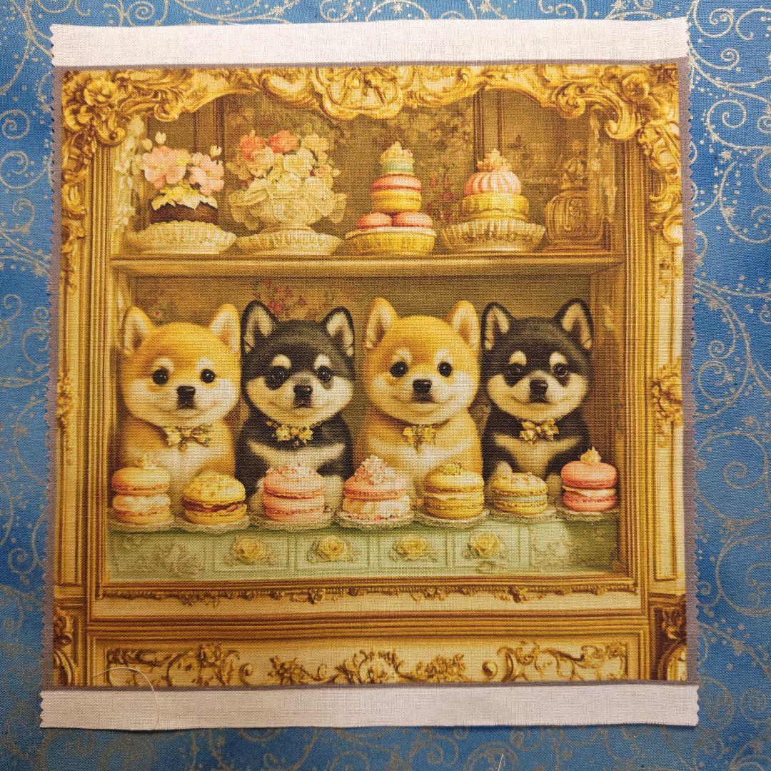 ご確認用　No1 モグモグ　ハンカチ5枚　パネル8枚　柴犬柄