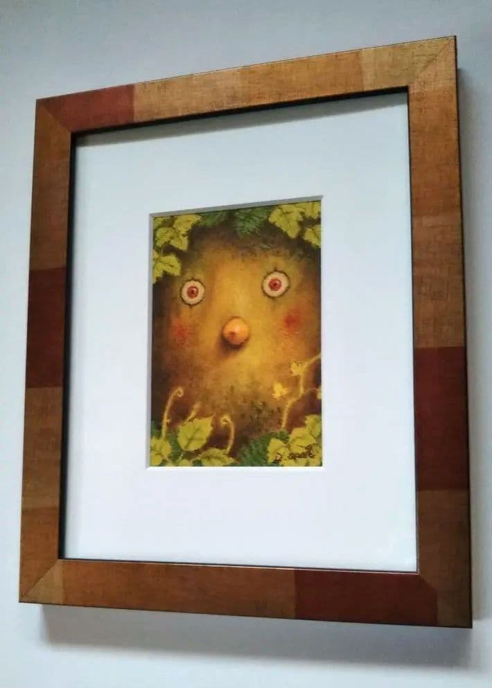 【原画】『木の人』（植物　パステル画）
