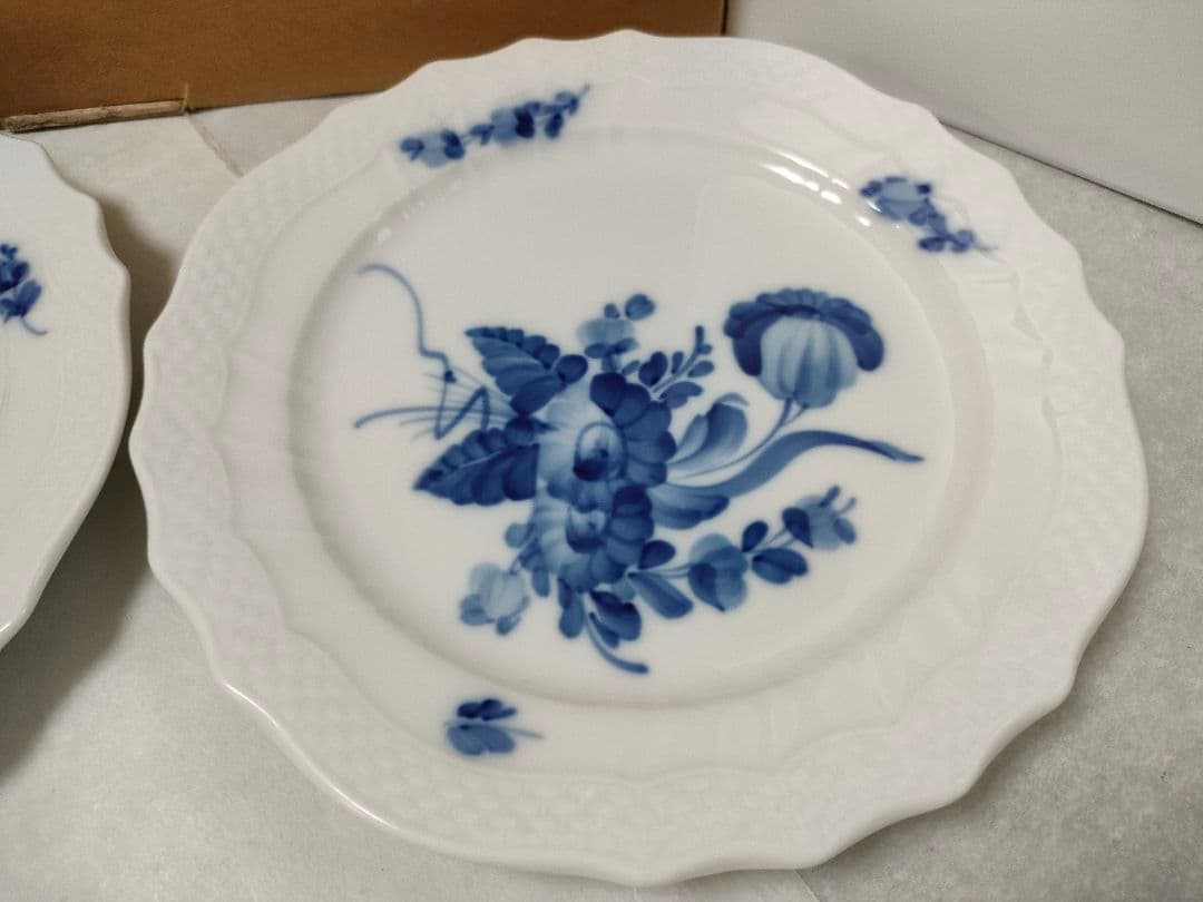ロイヤルコペンハーゲン　ブルーフラワーカーブ ケーキプレート2枚