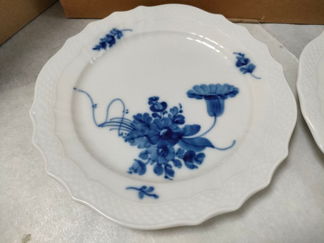 ロイヤルコペンハーゲン　ブルーフラワーカーブ ケーキプレート2枚
