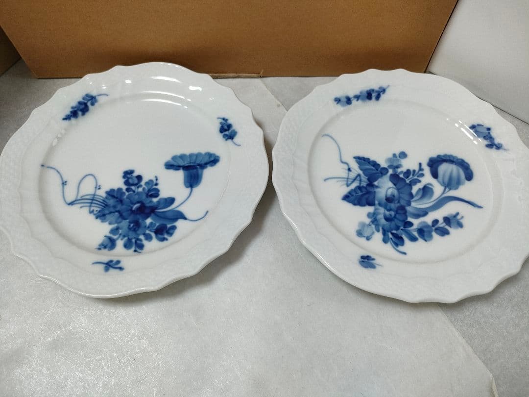 ロイヤルコペンハーゲン　ブルーフラワーカーブ ケーキプレート2枚