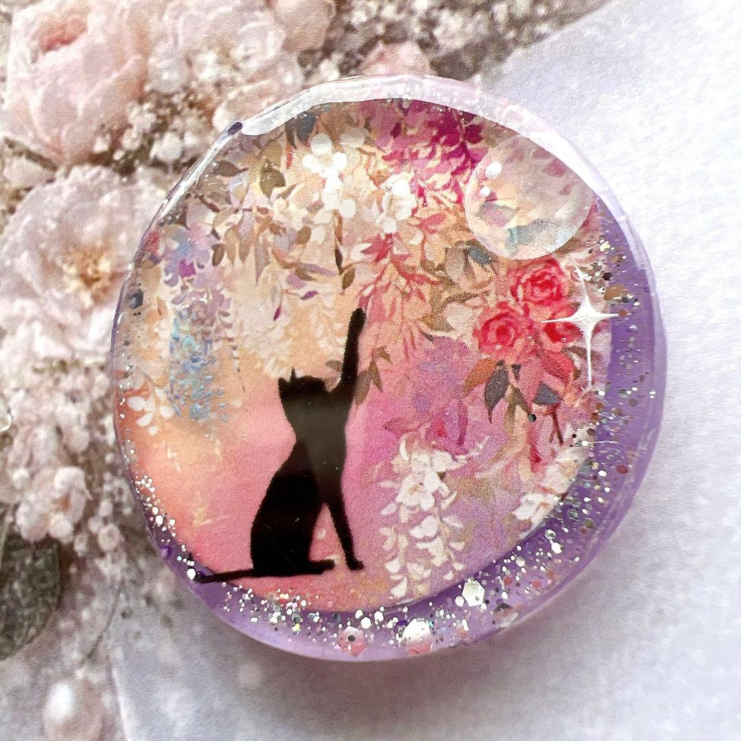 レジン ヘアゴム 猫 No.961
