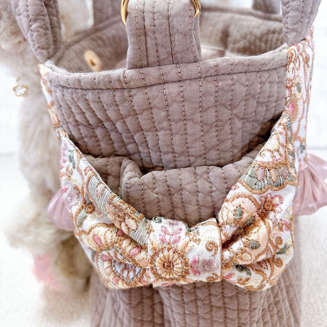 コヤンイサムチョン　サイドポケットトートバッグ　ブラウン　サンダーちゃん　うさぎ