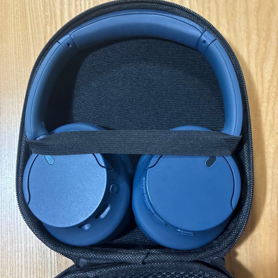 SONY WH-CH720N ワイヤレスヘッドホン ネイビー おまけケース付