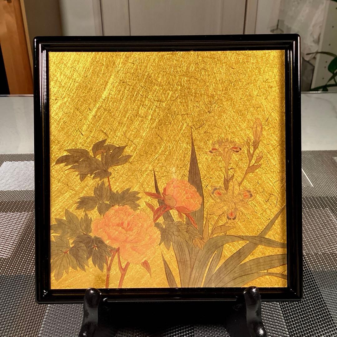 『未使用•裏小スレ』　金沢金箔　箔一　HAKUICHI　銘々皿　トレー　5枚