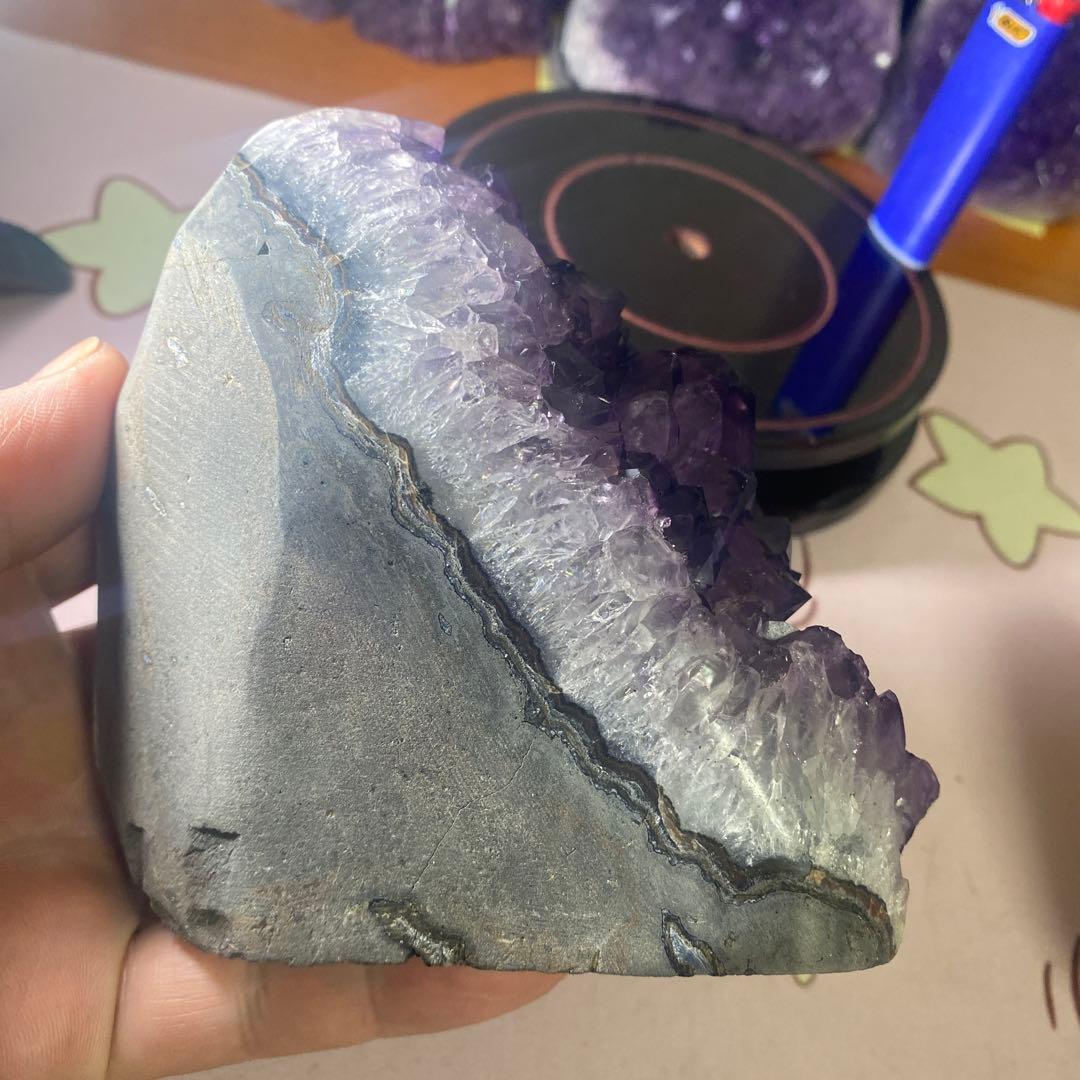 【極上ウルグアイ産A A A級アメジストクラスター1139g絶品超濃い超美しい