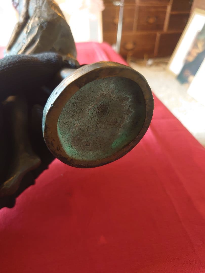 浦山一雄 『想い』K.URAYAMA ブロンズ女性像 西洋彫刻 オブジェ