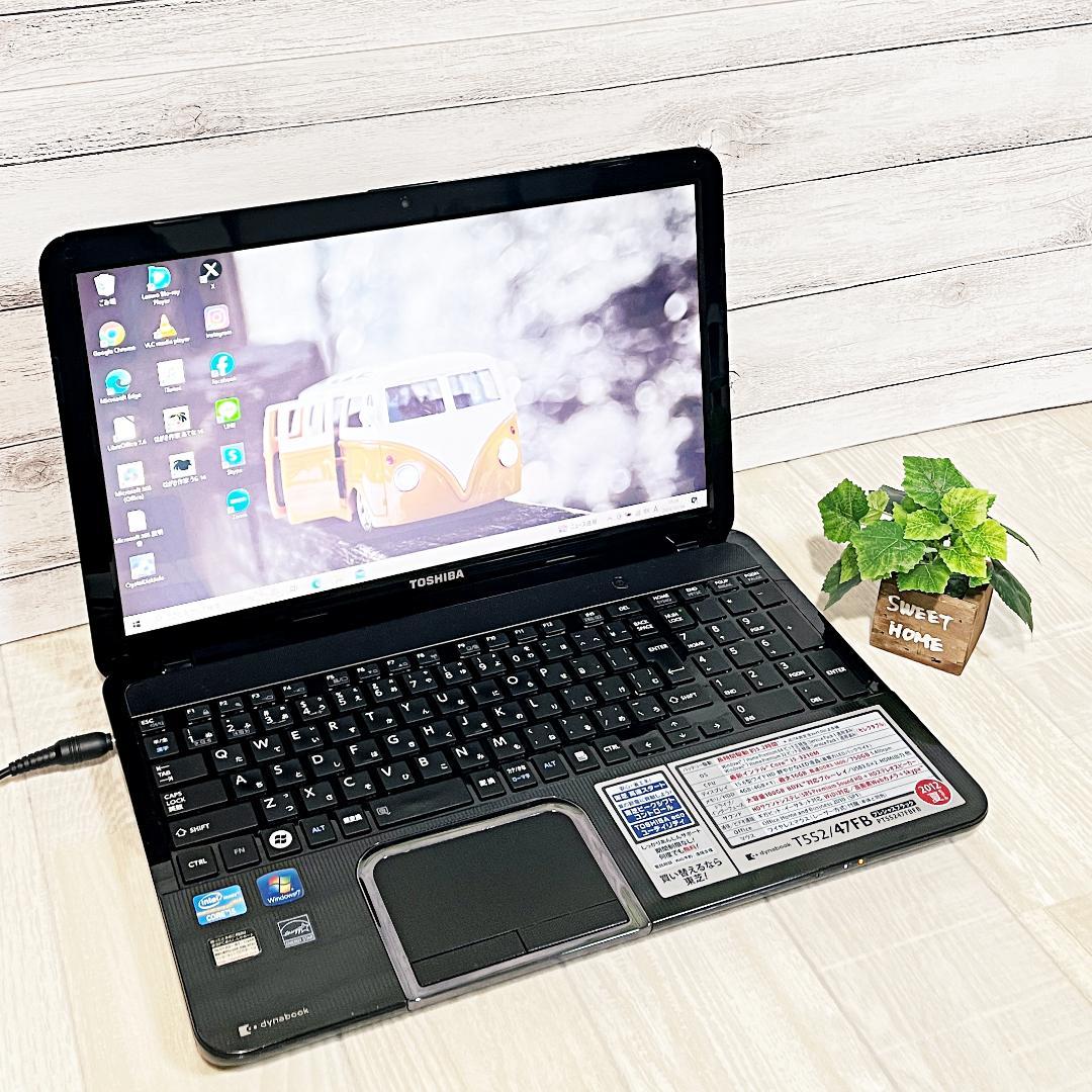 【大特価】大容量500GB⭐カメラ付き❗初期設定済み✨東芝ノートパソコン