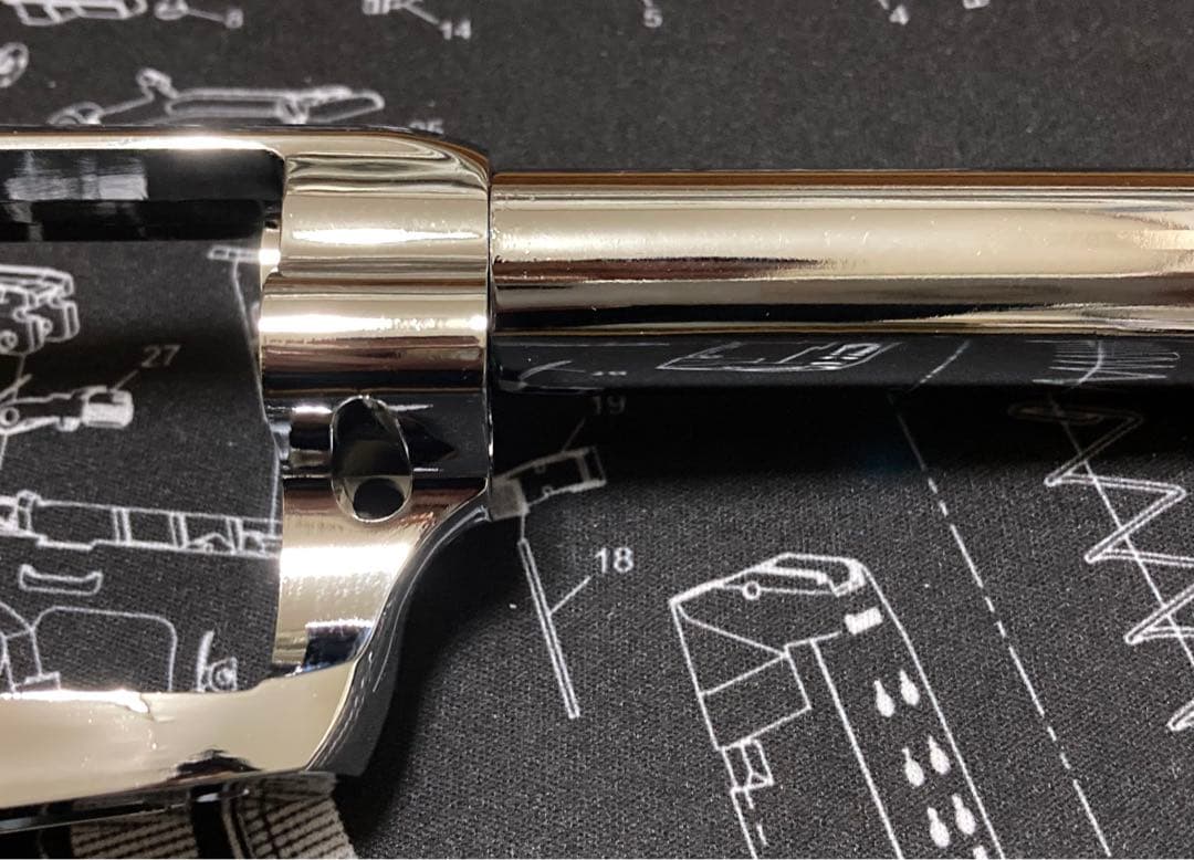新品 未使用 ハートフォード SAA 用 シルバー シビリアン バレル フレーム