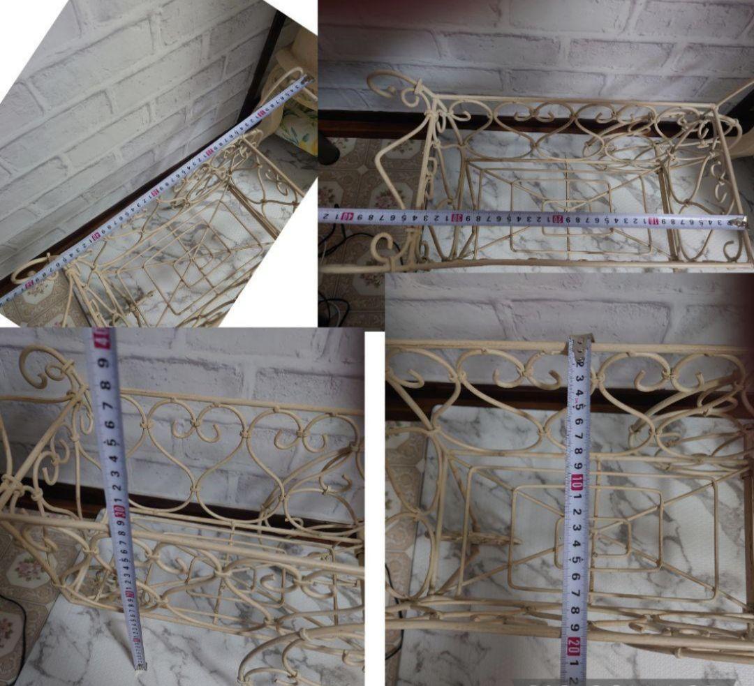 アンティーク　アイアン押し車