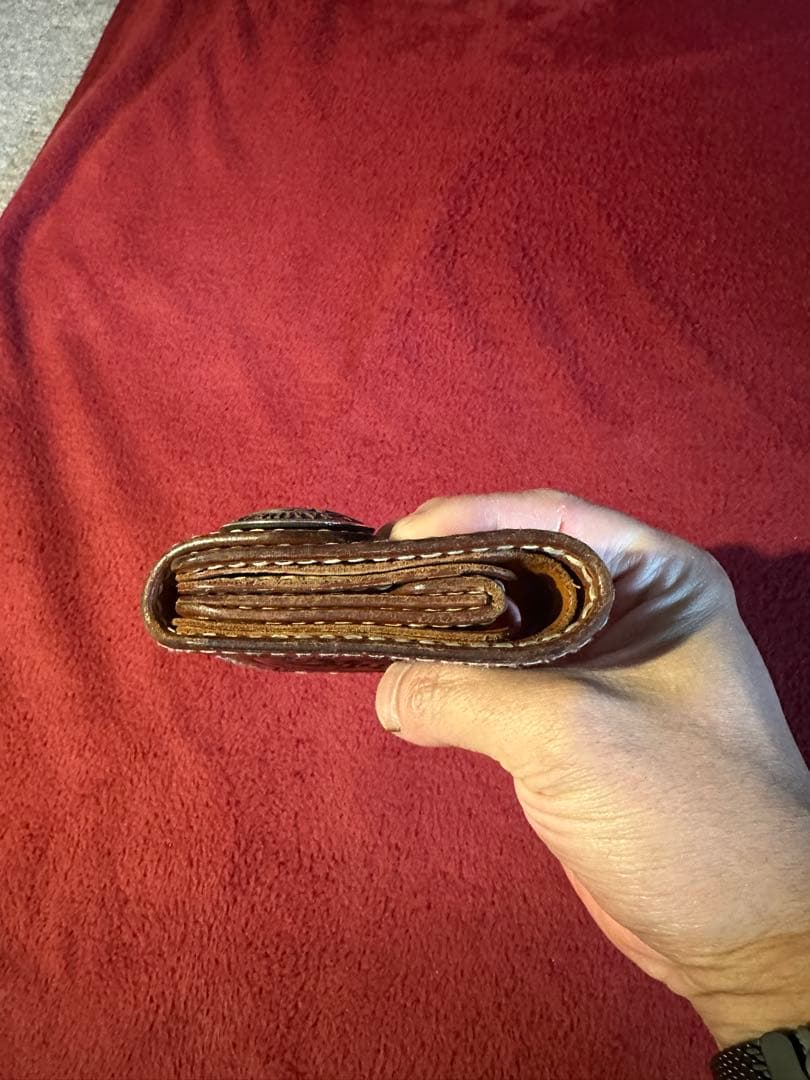 サムライクラフト ハーフウォレット N2 シェリダンスタイル カービング 財布