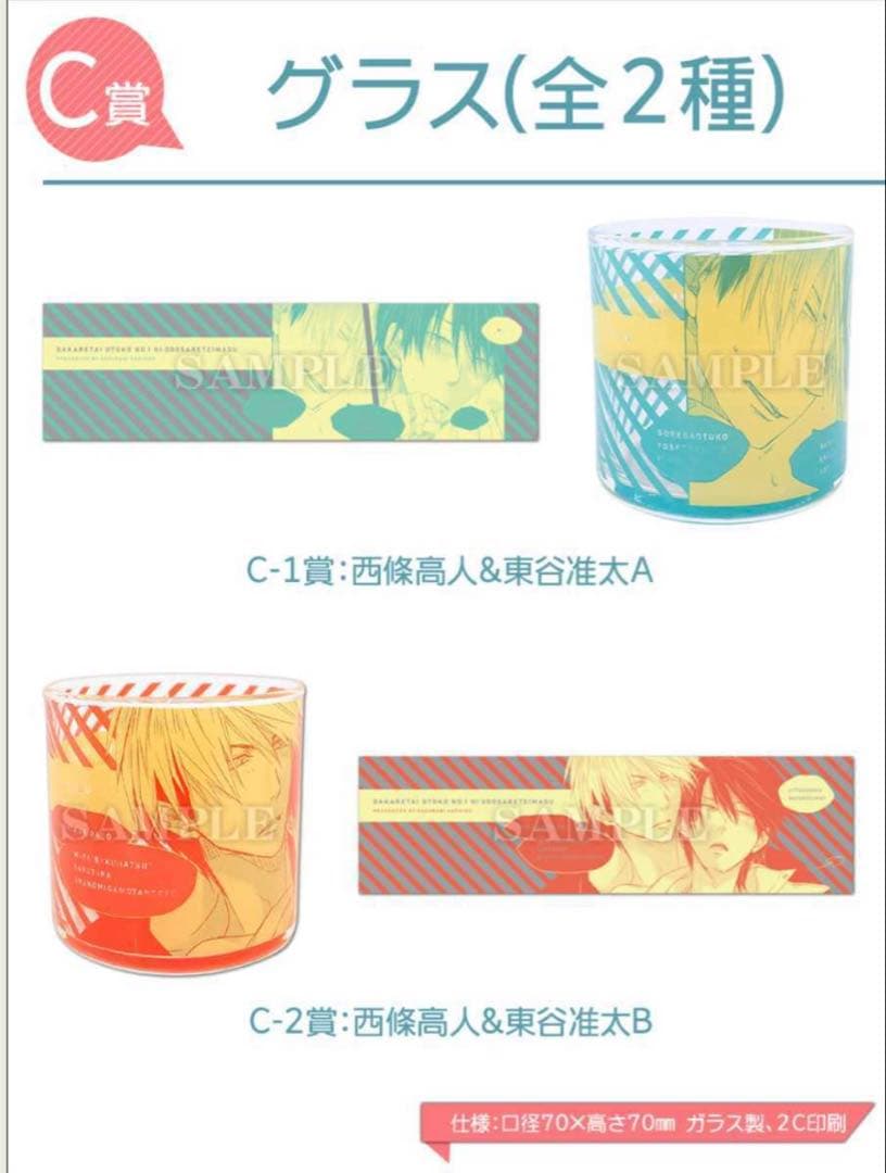 抱かれたい男1位に脅されてます　だかいち　アニくじ　グラス