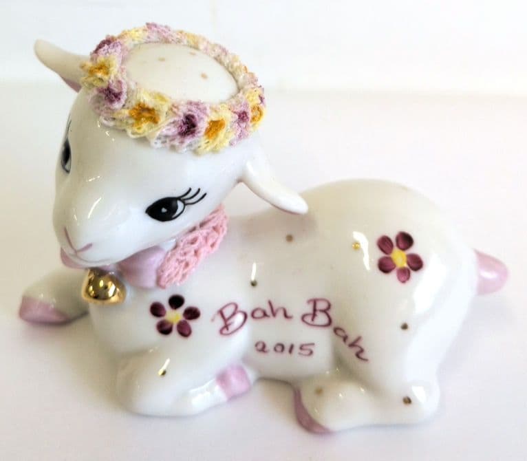 アイリッシュドレスデンの2015年限定 干支フィギュリン（羊）
