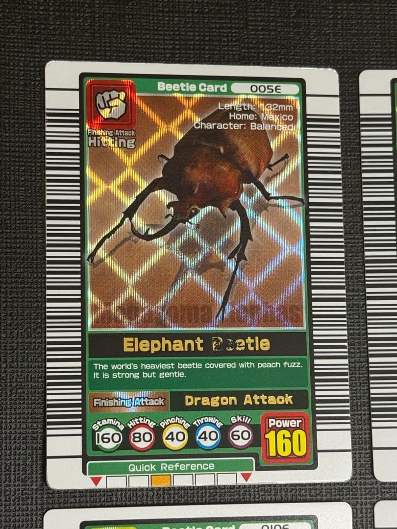 【希少】ムシキング 英語版 エレファス・ラコダール 銅 2003 初期デザイン