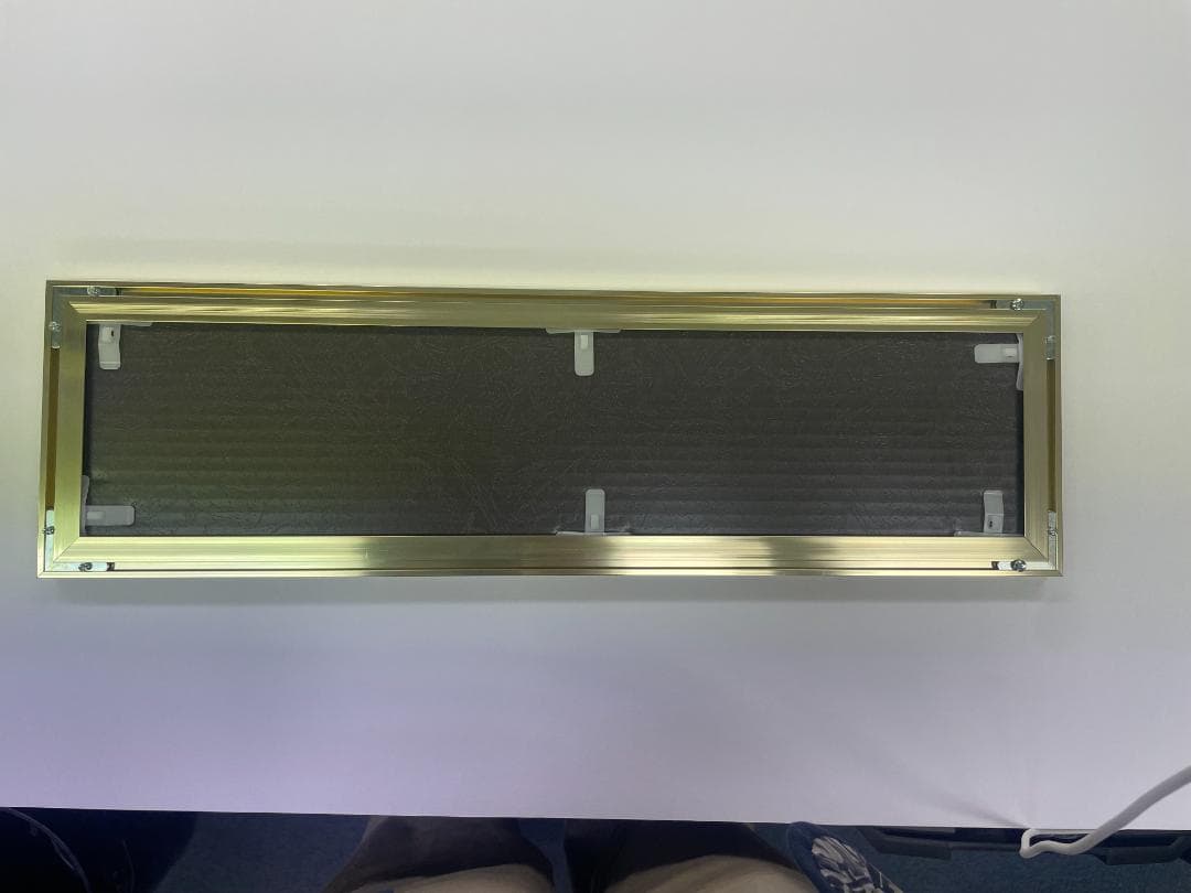 【新品】高級アルミフレーム ゴールド 60×15cm・5枚セット