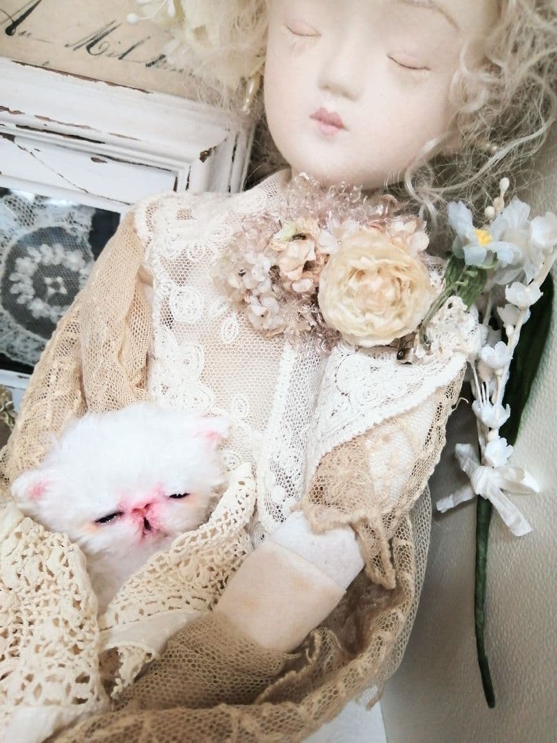 限定♡生後10日♡おめめ開いたよ♡エキゾチック子猫ちゃん♡アートドールぬいぐるみ