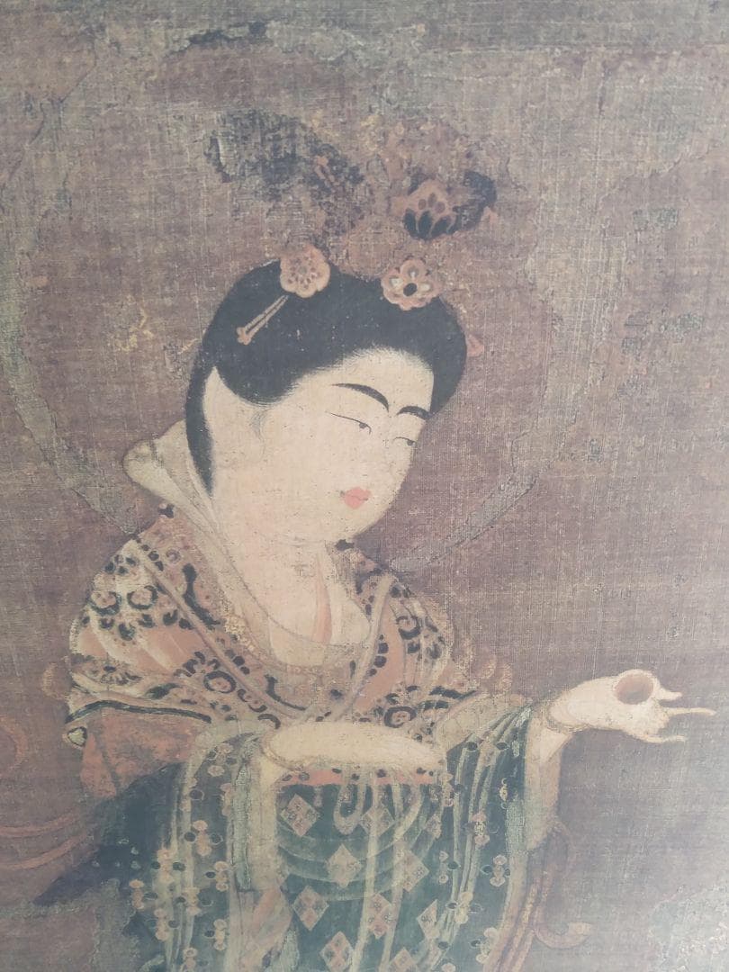 薬師寺所蔵 国宝 吉祥天像 複製品 レプリカ 掛軸 美品 超国宝にも出展