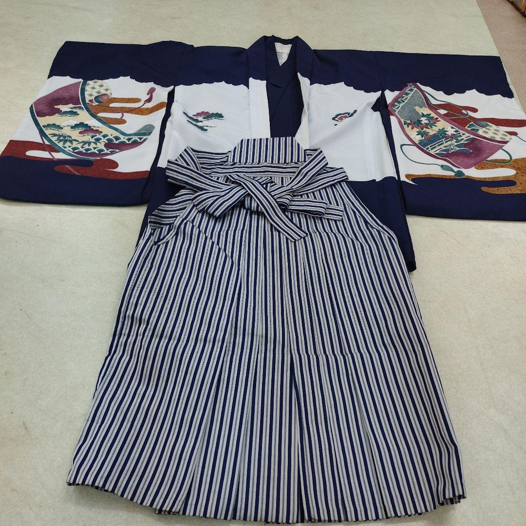七五三用伝統和服　紺色