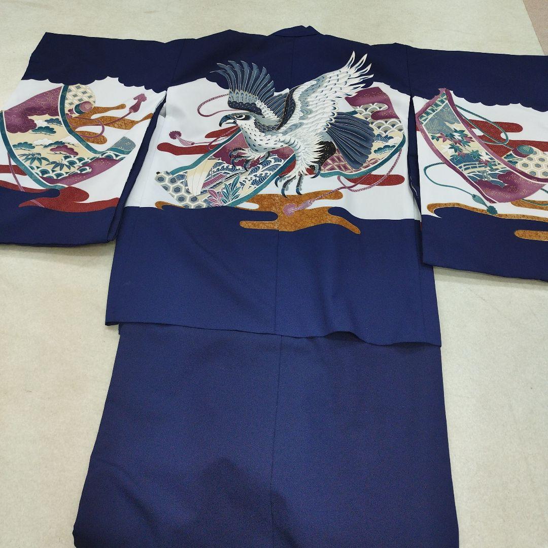 七五三用伝統和服　紺色