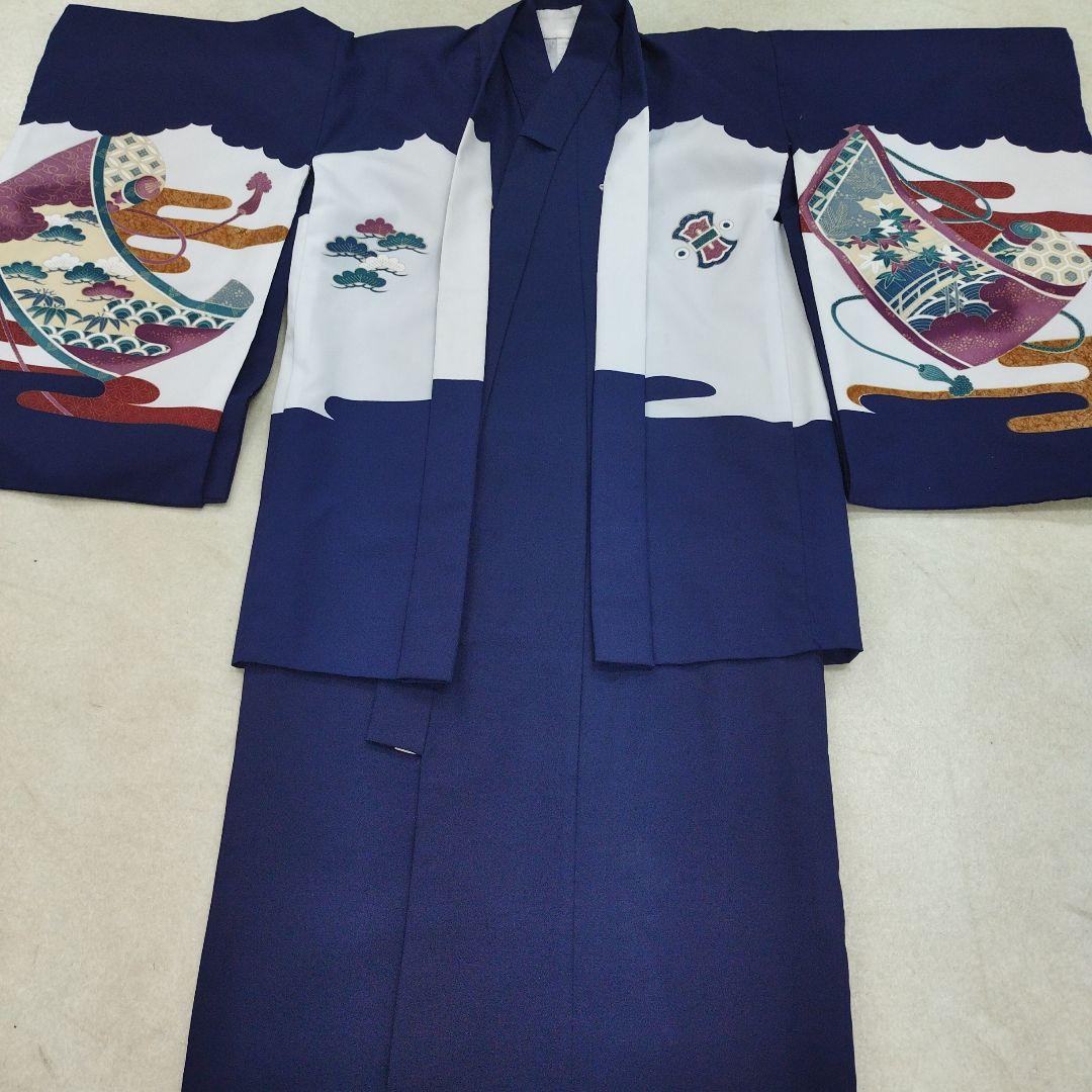 七五三用伝統和服　紺色