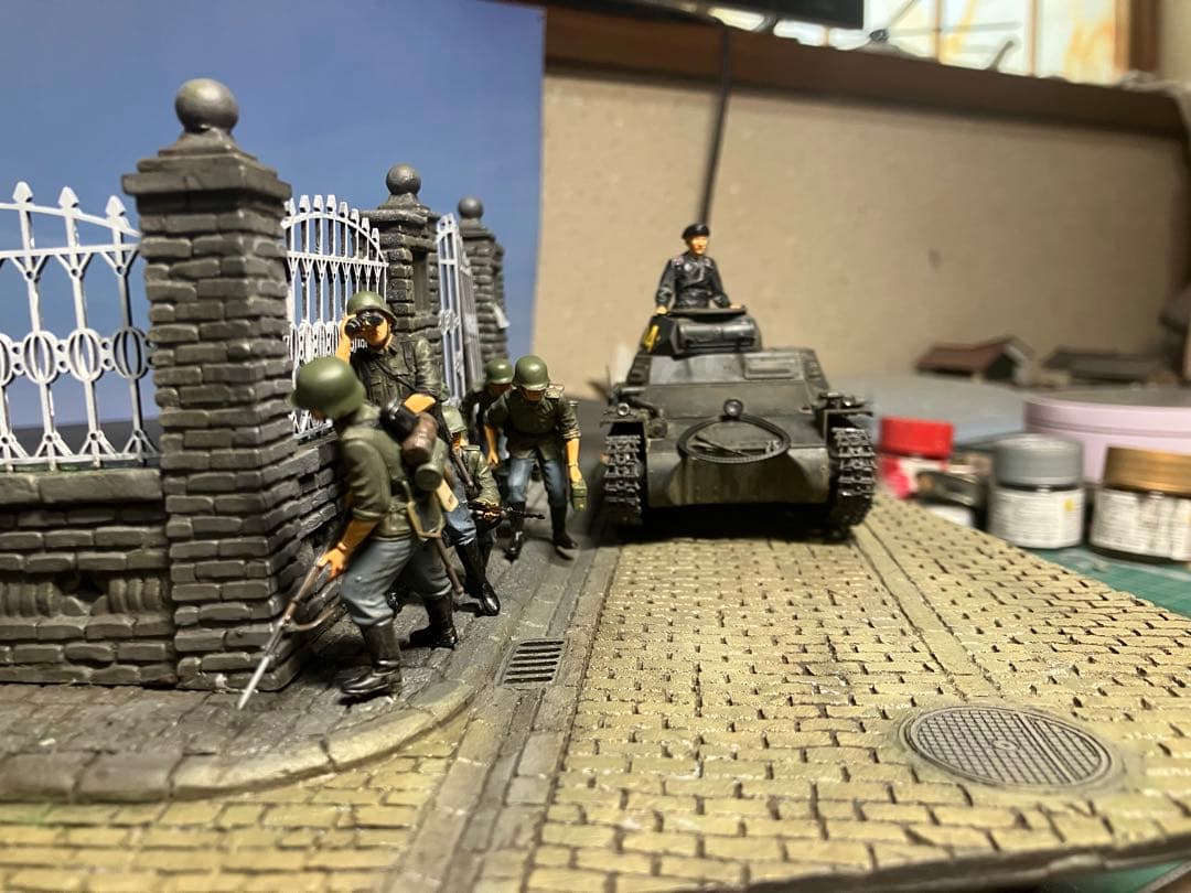 完成品 情景一号戦車のある景色