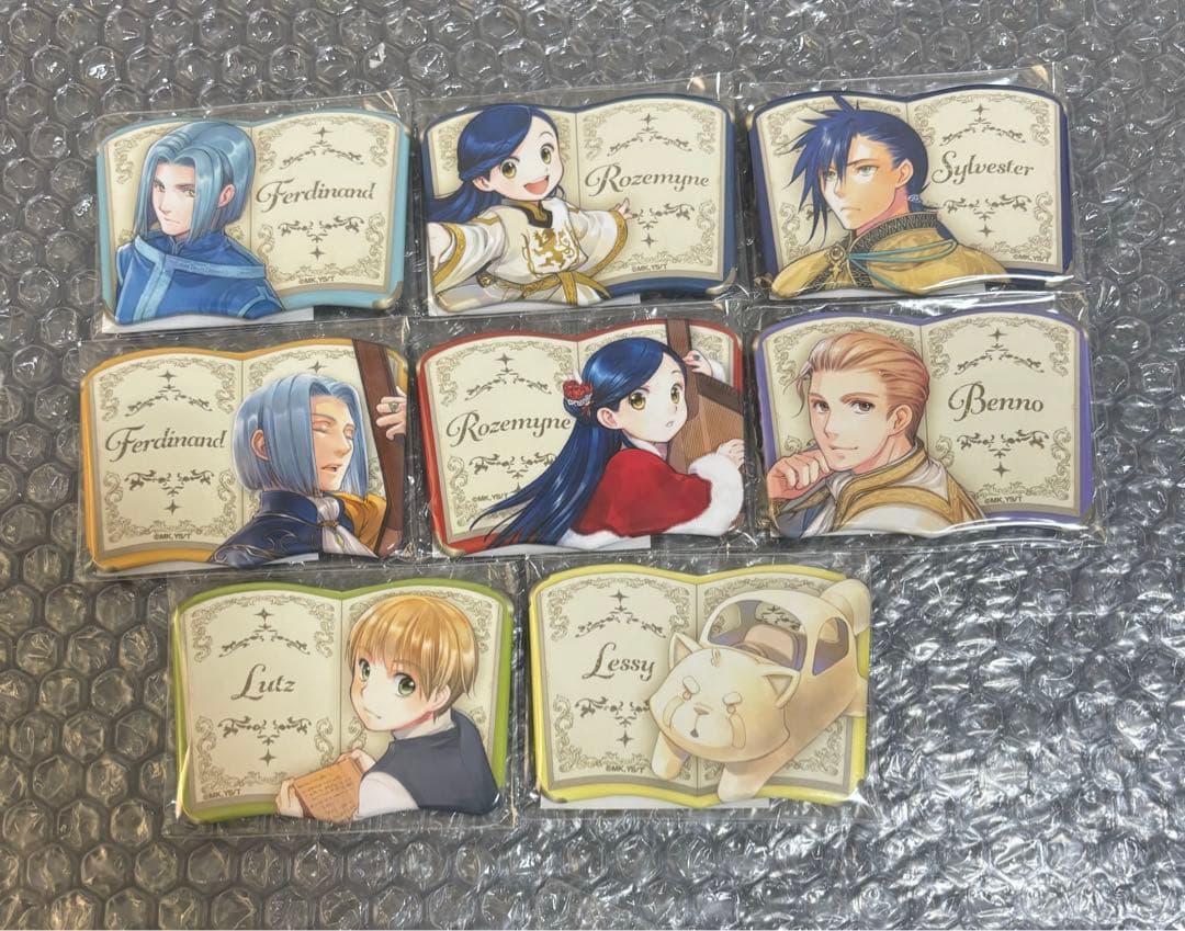 本好きの下剋上　TSUTAYA ブック型缶バッジ　全８種セット