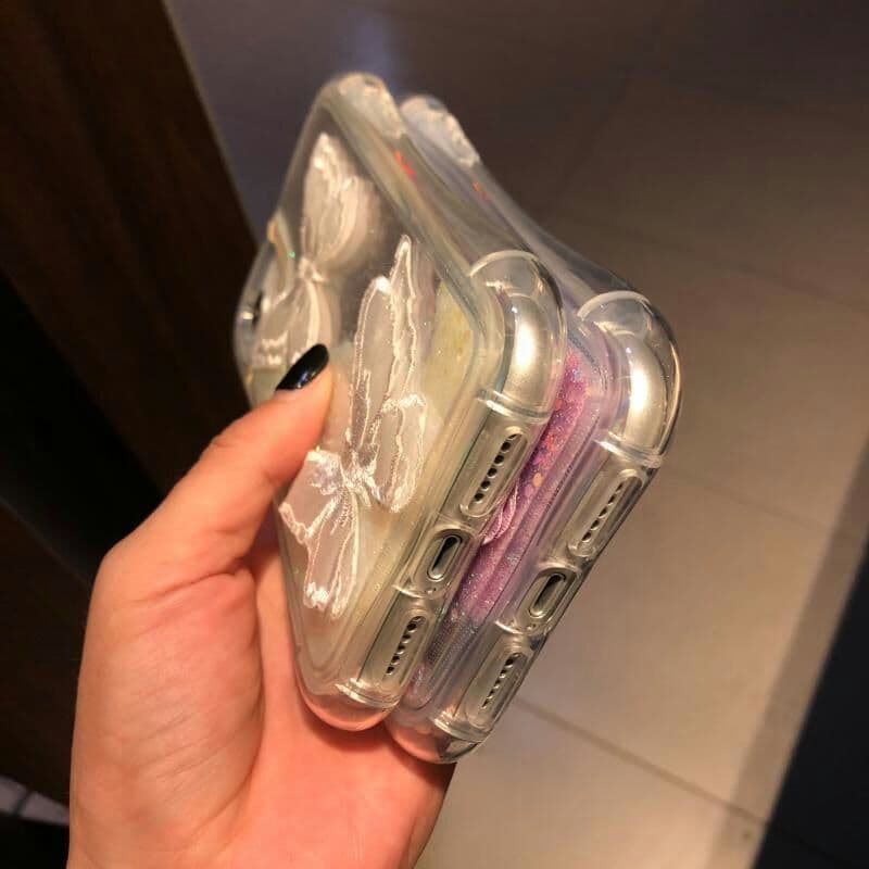 Vかわいい蝶はiphone12Pro MAX/x/xs/xrハンドケース7/8