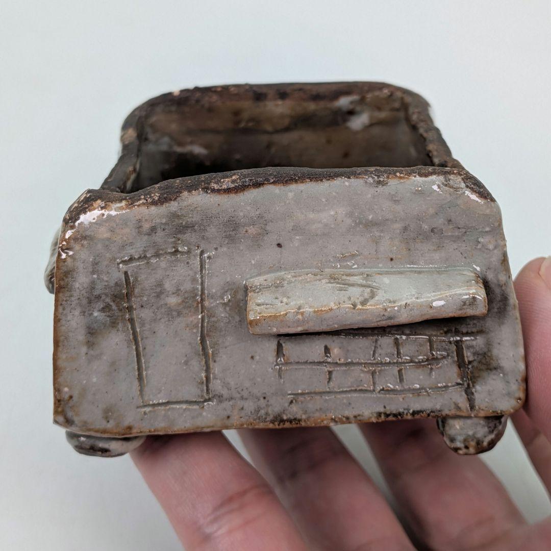 志楽 楽焼 葛屋香炉 合箱 香爐 香道具 お香 茶道具 茶陶 アロマグッズ 在銘