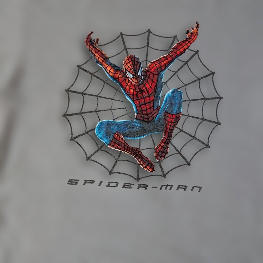 スパイダーマン Tシャツ グレー