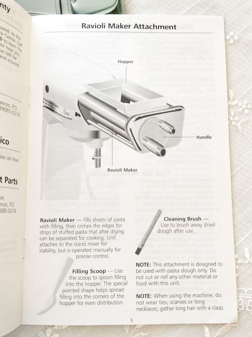 ※追記　KitchenAid スタンドミキサー アタッチメント　ラビオリメーカー