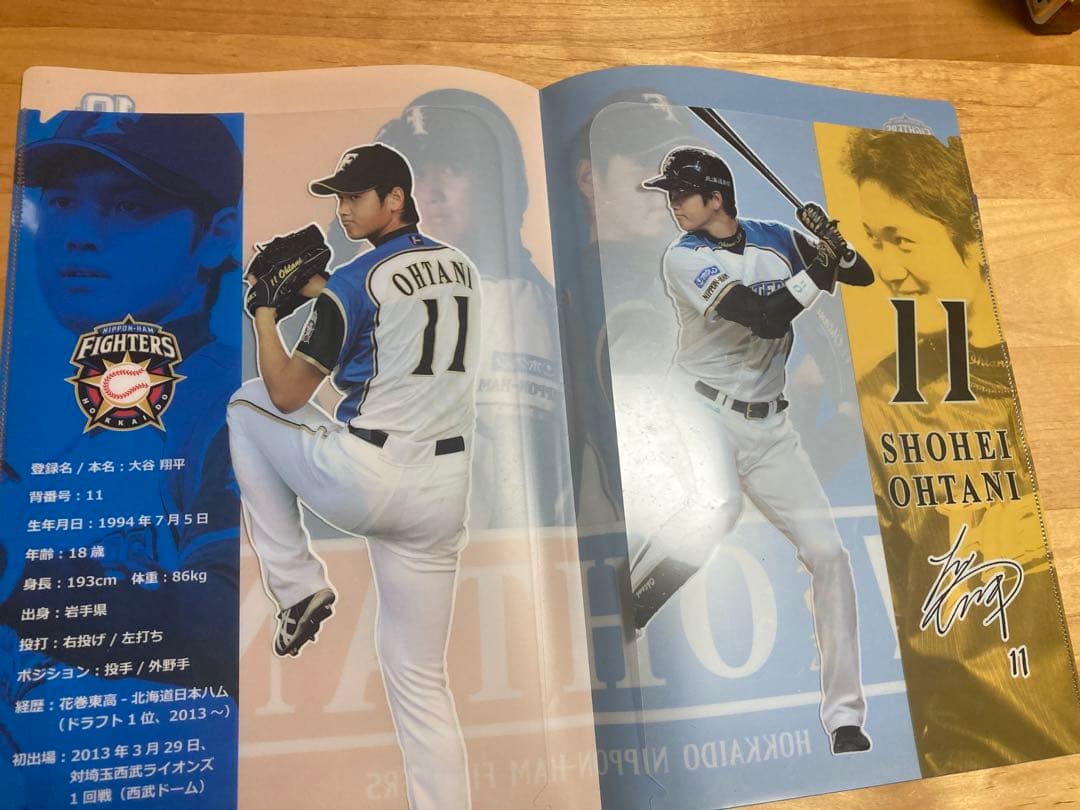 大谷翔平　初登板観戦証明書　クリアファイル