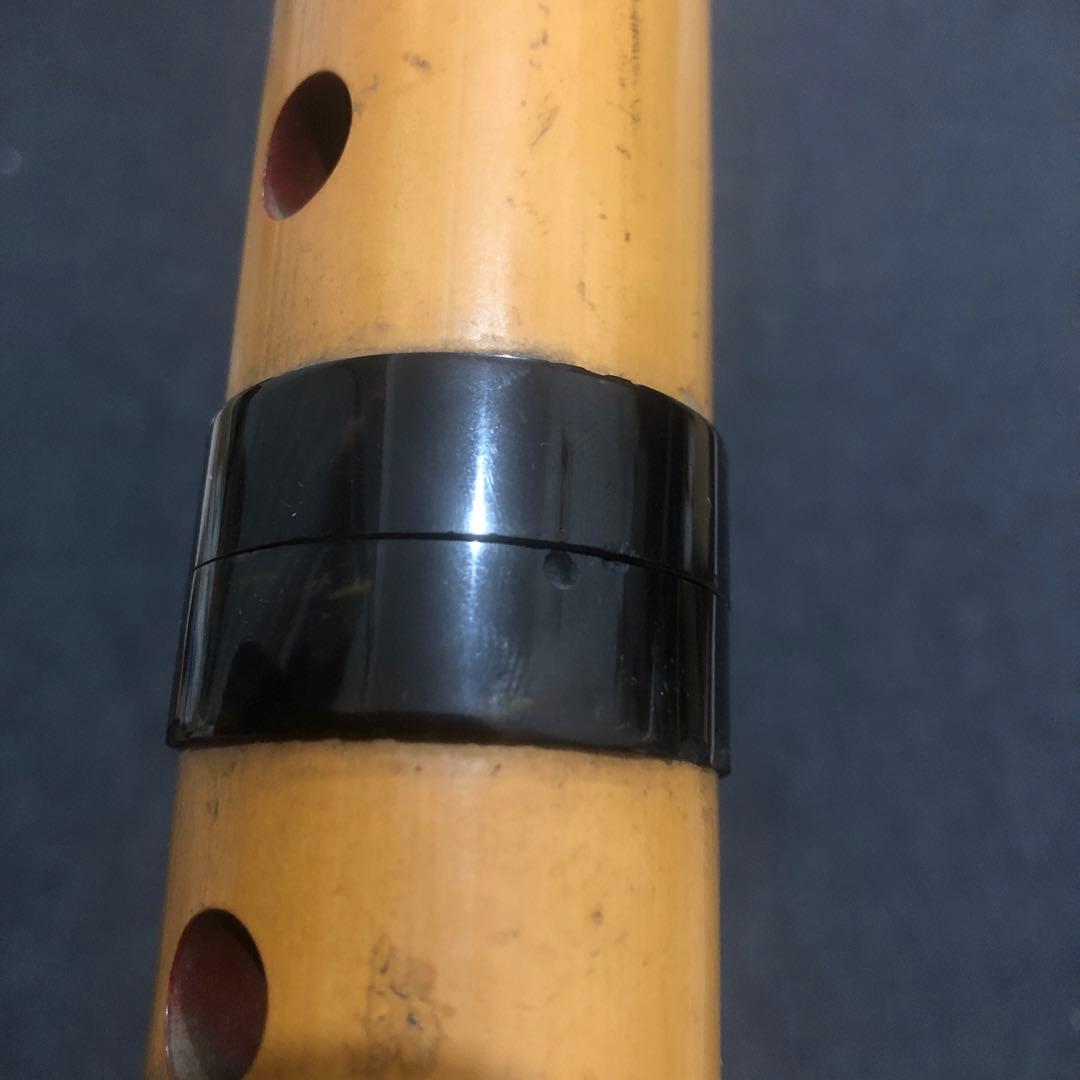 尺八　巨山銘　一尺八寸　鼈甲繫ぎ