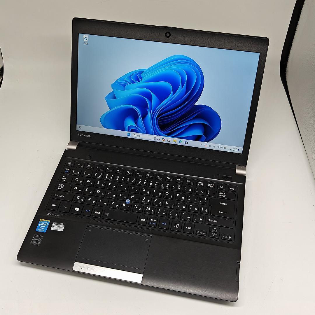 【東芝】R83 爆速i7 新品SSD256GB 8G ブラック ノートPC