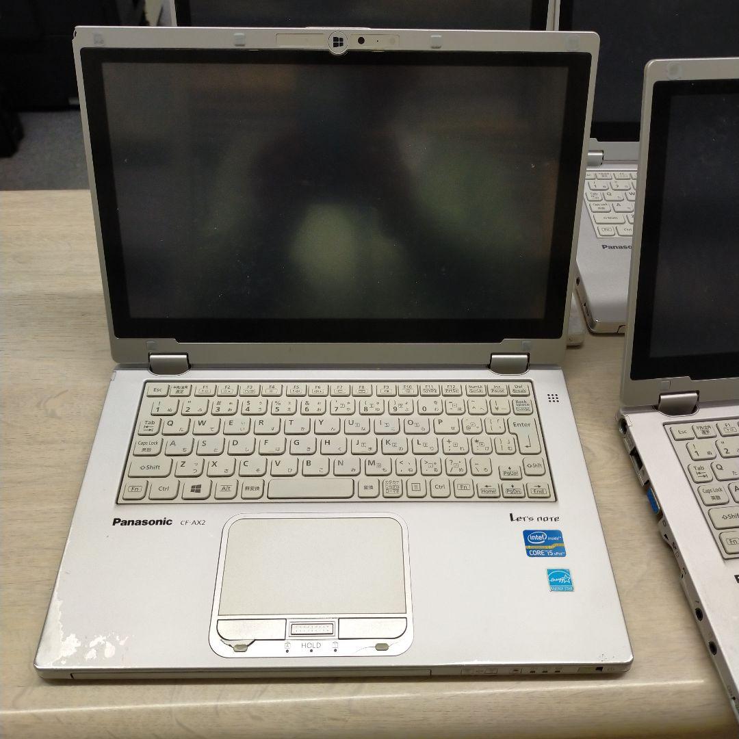 レッツノート CF-AX2 4台セット予備バッテリー5台付き作動品