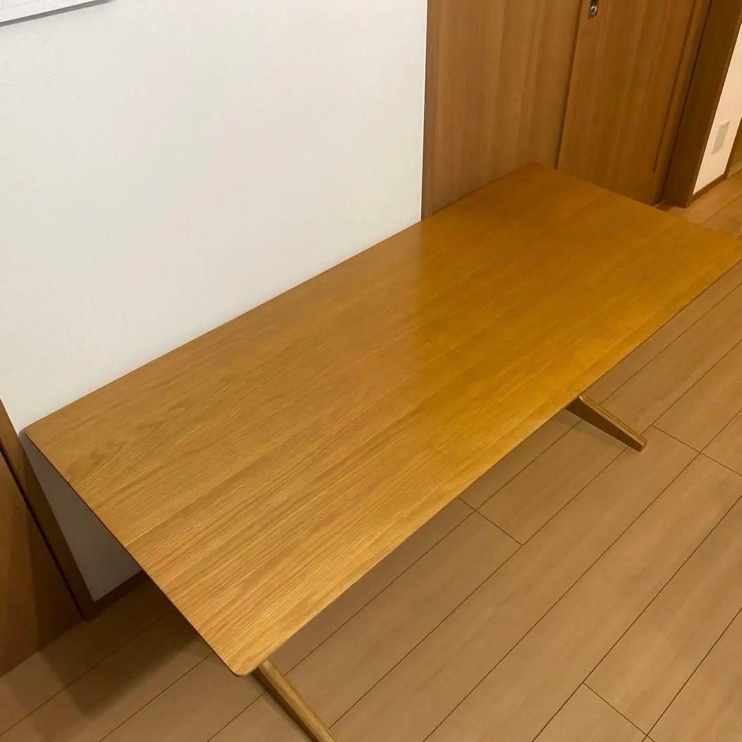 無印良品　リビングでもダイニングでもつかえるテーブル・１・オーク材