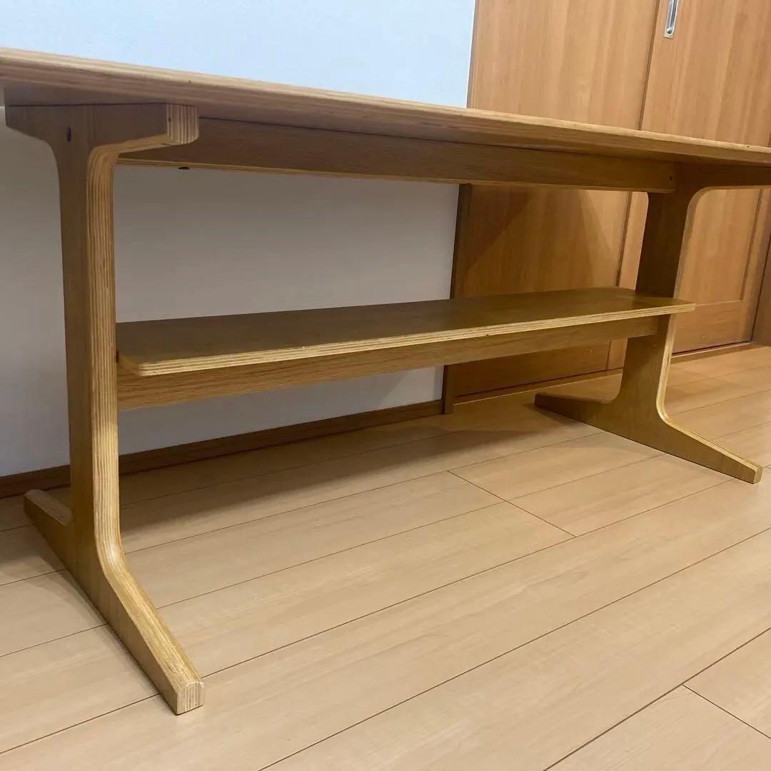 無印良品　リビングでもダイニングでもつかえるテーブル・１・オーク材