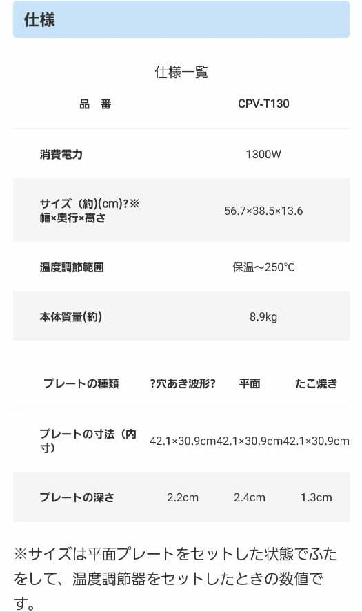 【コロナも安心！新品未開封】タイガー ホットプレート CPV-T130(T)