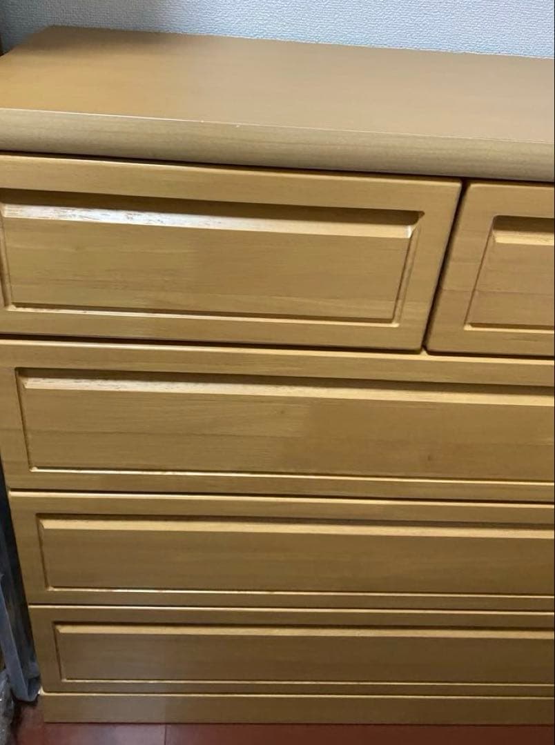 ☆ミッキー☆ アルファタカバ ナチュラルウッド 木製 9引き出し チェスト