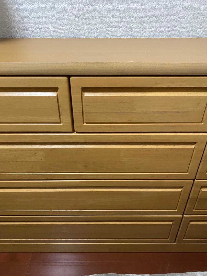 ☆ミッキー☆ アルファタカバ ナチュラルウッド 木製 9引き出し チェスト