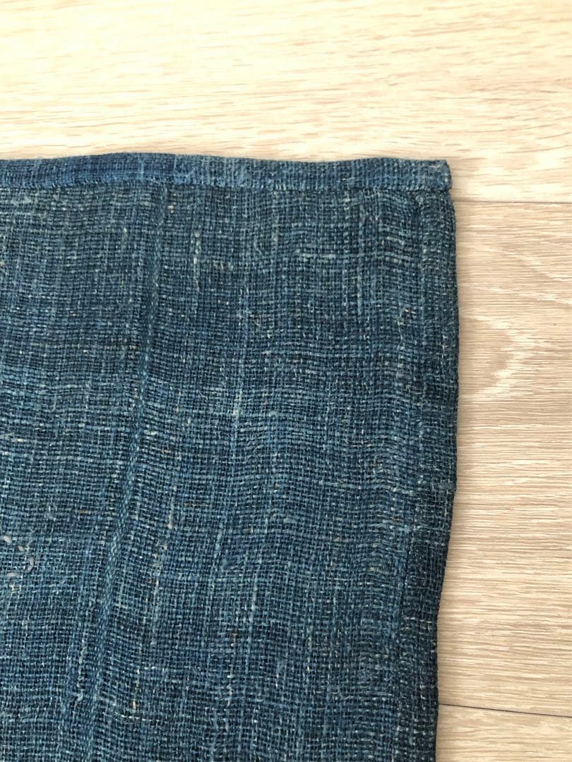 ハンドメイド☆古布 着物 絣 タペストリー パッチワーク 刺し子 野菜 玉ねぎ